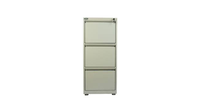 3 Door Filing Cabinetin grey colour (Powder Coating Finish) by Urban Ladder - Front View Design 1 - 697821