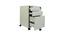 Office Pedestal in grey colour (Powder Coating Finish) by Urban Ladder - Design 1 Side View - 697836