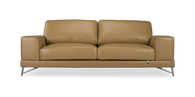 Sanford Leather Sofa (Passion Beige) (3-seater Custom Set - Sofas, None Standard Set - Sofas, Regular Sofa Size, Regular Sofa Type, Leather Sofa Material, Passion Beige)