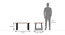 Aquila coffee table Finish Teak (Teak Finish) by Urban Ladder - Dimension - 