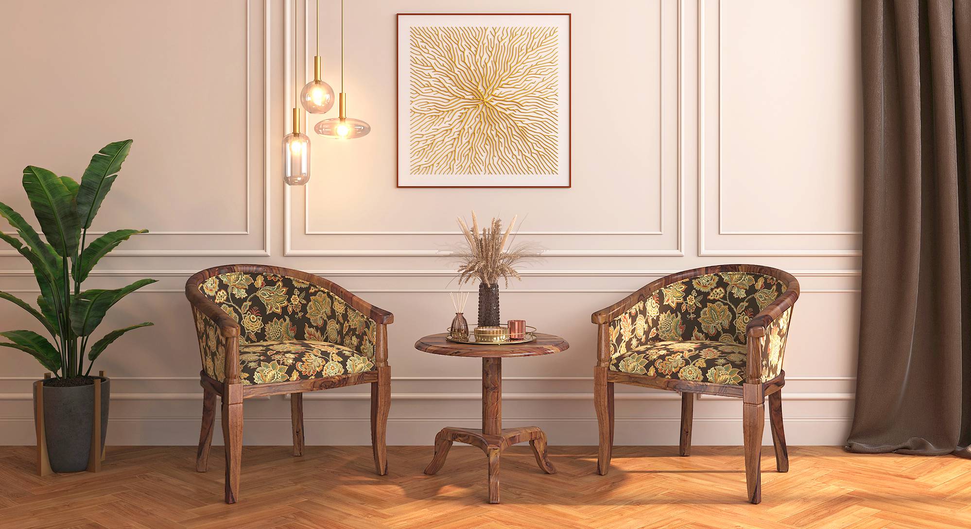 Chintz armchair top