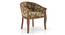 Florence Armchair (Teak Finish, Chintz Floral) by Urban Ladder - Side View - 