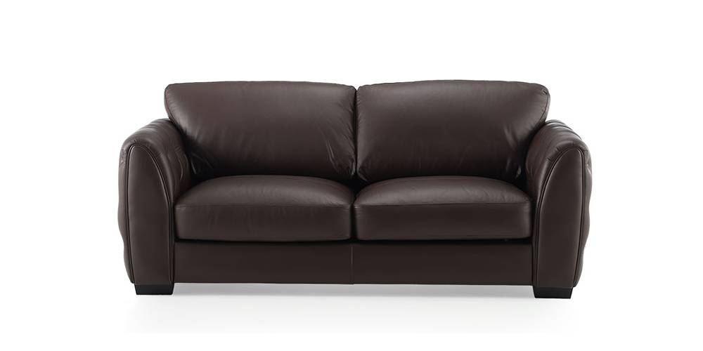 Ted Leather Sofa by Urban Ladder - - 