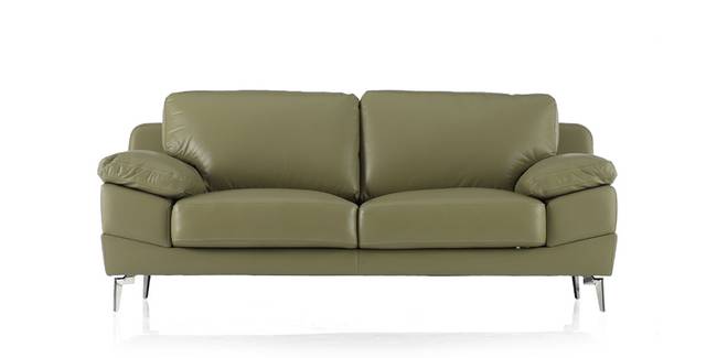 Europa Leather Sofa (Green) (Green, 2-seater Custom Set - Sofas, None Standard Set - Sofas, Regular Sofa Size, Regular Sofa Type, Leather Sofa Material)