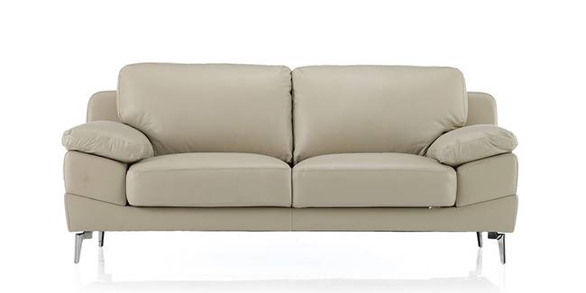 Europa Leather Sofa (Ivory White) (2-seater Custom Set - Sofas, None Standard Set - Sofas, Regular Sofa Size, Regular Sofa Type, Leather Sofa Material, Ivory White)
