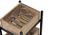 Ryden Free Standing Bar Trolley in Natural Finish (Natural Finish) by Urban Ladder - Dimension - 