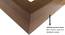 Decorative Mirror and Bathroom Mirror ELF3020MRREM0174 (Brown) by Urban Ladder - Design 1 Side View - 699504