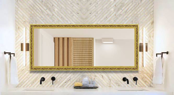 Gold Glass Rectangular Wall Mirror - Urban Ladder