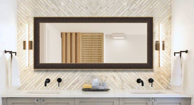 Decorative Mirror and Bathroom Mirror ELF4818MRREM144B (Brown) by Urban Ladder - Front View Design 1 - 699570