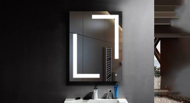 Bathroom Mirror and LED Mirror EL2418LEDRCFMLSMR (Silver) by Urban Ladder - Front View Design 1 - 699597