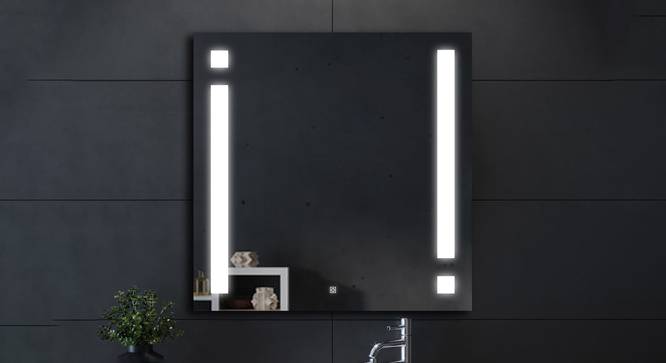 Bathroom Mirror and LED Mirror EL2424LED1FMLSMR (Silver) by Urban Ladder - Front View Design 1 - 699598