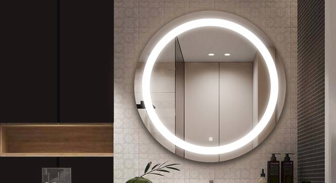 Bathroom Mirror and LED Mirror EL2424LED1RODMRR (Silver) by Urban Ladder - Front View Design 1 - 699601