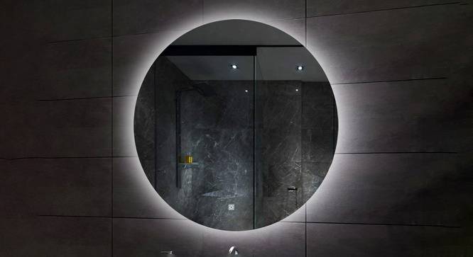 Bathroom Mirror and LED Mirror EL3030LED2RODMRR (Silver) by Urban Ladder - Front View Design 1 - 699604