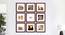 Wall Collage Photo Frame ELFGRP9EM0049000 (Brown) by Urban Ladder - Front View Design 1 - 699800