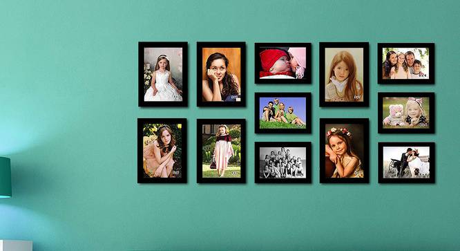 Wall Collage Photo Frame ELFGR12EM000200B (Black) by Urban Ladder - Front View Design 1 - 699823