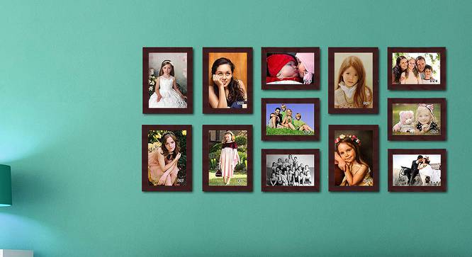 Wall Collage Photo Frame ELFGR12EM000300B (Brown) by Urban Ladder - Front View Design 1 - 699919