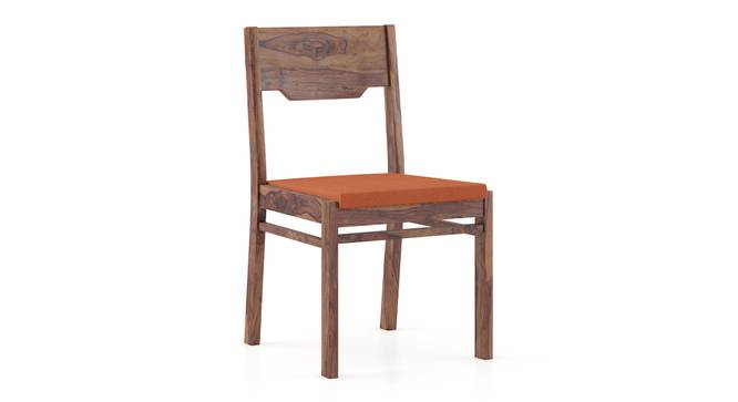 Kerry Dining Chairs - Set Of 2 (Teak Finish, Burnt Orange) by Urban Ladder - Side View - 
