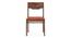 Kerry Dining Chairs - Set Of 2 (Teak Finish, Burnt Orange) by Urban Ladder - Close View - 
