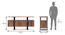 Aquila Live Edge Solid Wood Sideboard in Teak Finish (Teak Finish) by Urban Ladder - Dimension - 700356