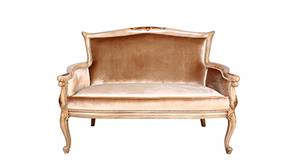 Fabio Wooden Sofa (White Antique)