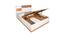 Romano Engineered Wood Queen Bed with Hydraulic Storage (Color - HG Cashmere/Teak) (Queen Bed Size, Cashmere & Teak Finish) by Urban Ladder - Rear View Design 1 - 701243