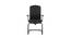 Gary Upholstered Visitor Chair with Armrest (Black) (Black) by Urban Ladder - Front View Design 1 - 701277