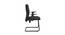Gary Upholstered Visitor Chair with Armrest (Black) (Black) by Urban Ladder - Ground View Design 1 - 701347