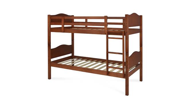 Kester Solid Wood Bunk Bed For Kids (Dark Oak) (Brown, Brown Finish) by Urban Ladder - Front View Design 1 - 701414