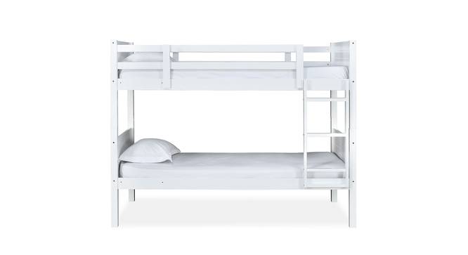 Canary Solid Wood Bunk Bed For Kids (White) (Brown, Brown Finish) by Urban Ladder - Design 1 Side View - 701425