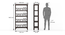 Enid Bookshelf (Finish: Mango Mahogany) (Mango Mahogany Finish) by Urban Ladder - Dimension - 