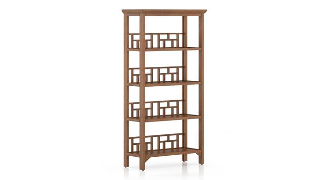 Enid Bookshelf (Finish: Mango Mahogany) (Amber Walnut Finish) by Urban Ladder - Side View - 