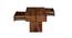 Gravel Solid Wood Coffee Table (Walnut) (Walnut Finish) by Urban Ladder - Rear View Design 1 - 701552