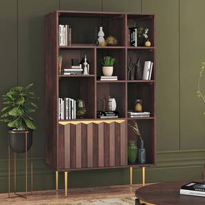 Keoni Range Design Keoni Solid Wood Bookshelf in Claret Mahogany Finish