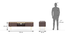 keoni tv unit (Mahogany Finish) by Urban Ladder - Dimension Design 1 - 701639