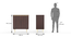 keoni bar unit (Honey Oak Finish) by Urban Ladder - Dimension Design 1 - 701740