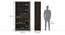 Theodore Open Display Cabinet (Rustic Walnut Finish) by Urban Ladder - Dimension Design 1 - 702300