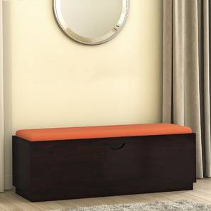 Storage Chests Design Zephyr Solid Wood Bench in Mahogany Finish
