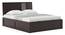 Alaca Storage Bed (Solid Wood) (Mahogany Finish, Queen Bed Size, Hydraulic Storage Type) by Urban Ladder - Side View - 702920