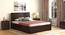 Alaca Storage Bed (Solid Wood) (Mahogany Finish, King Bed Size, Hydraulic Storage Type) by Urban Ladder - Front View - 702927