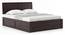 Terence Storage Bed (Solid Wood) (Mahogany Finish, Queen Bed Size, Hydraulic Storage Type) by Urban Ladder - Side View - 702943