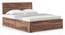 Terence Storage Bed (Solid Wood) (Teak Finish, King Bed Size, Hydraulic Storage Type) by Urban Ladder - Side View - 702951
