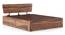 Marieta Storage Bed (Solid Wood) (Teak Finish, King Bed Size, Hydraulic Storage Type) by Urban Ladder - Storage Image - 702984