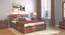 Valencia Storage Bed (Solid Wood) (Teak Finish, Queen Bed Size, Hydraulic Storage Type) by Urban Ladder - Front View - 703006