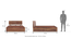 Valencia Storage Bed (Solid Wood) (Teak Finish, Queen Bed Size, Hydraulic Storage Type) by Urban Ladder - Dimension - 703012