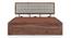 Florence Storage Bed (Solid Wood) (Teak Finish, Queen Bed Size, Monochrome Paisley, Hydraulic Storage Type) by Urban Ladder - Zoomed Image - 703042