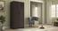 Bennis Wardrobe Finish- Dark Walnut (Dark Walnut Finish, Two Door) by Urban Ladder - Front View - 703047