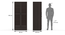 Bennis Wardrobe Finish- Dark Walnut (Dark Walnut Finish, Two Door) by Urban Ladder - Dimension - 703054