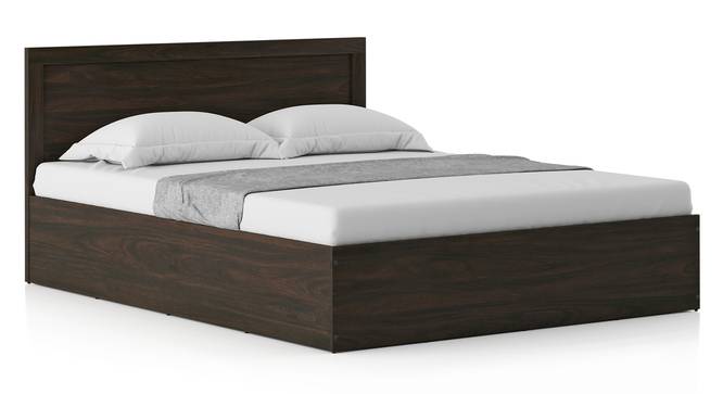 Covelo Storage Bed (Queen Bed Size, Box Storage Type, Rustic Walnut Finish) by Urban Ladder - Side View - 