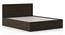 Covelo Storage Bed (Queen Bed Size, Box Storage Type, Rustic Walnut Finish) by Urban Ladder - Close View - 