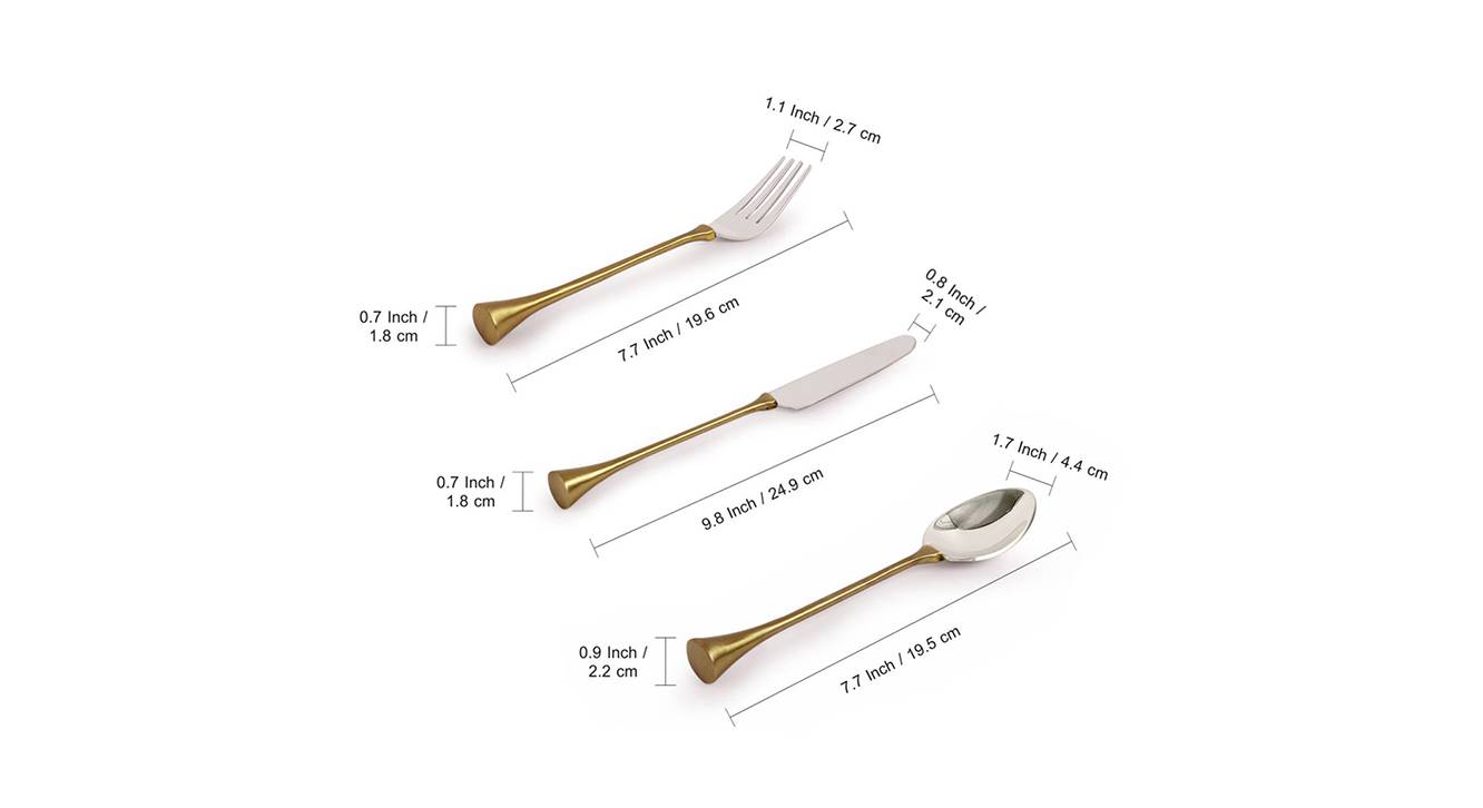 Bailey Silver Stainless Steel Cutlery Sets Set of 5 Urban Ladder